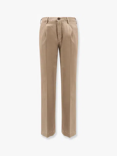 Incotex Pattern 54 Cotton And Linen Trousers In Grey