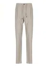 Incotex Pleated Front Straight Leg Trousers In Gray