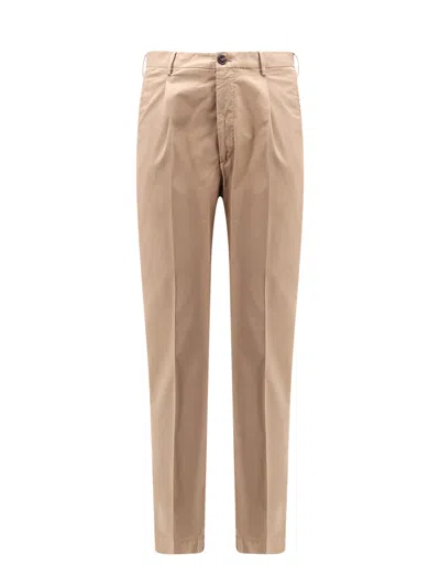 Incotex Pattern 54 Stretch Cotton Trouser With Pinces In Beige