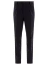 Incotex Tailored Trousers With Classic Button Closure In Black