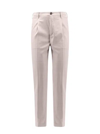 Incotex Pattern 54 Virgin Wool Trouser With Pinces In Beige