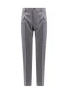 Incotex Pattern 54 Virgin Wool Trouser With Pinces In Grey