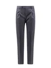 Incotex Pattern 54 Virgin Wool Trouser With Pinces In Grey
