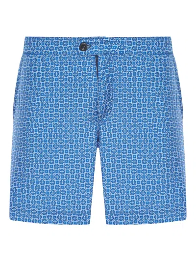 INCOTEX PATTERNED SWIM SHORTS