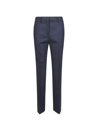 Incotex Petra Pressed-crease Tailored Trousers In Blue