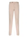 Incotex Salmon Cotton Carrot Pants In Pink