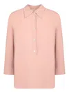 Incotex Pink Silk Crepe Blouse In Pink