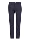 Incotex Pinstripe Pattern Trousers In Blue