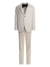 Incotex Tailored Suit With Buttoned Cuffs And Front Pockets In Gray