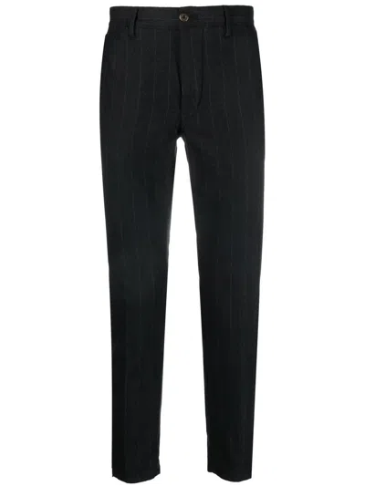 Incotex Pinstripe Tailored Trousers In Grey