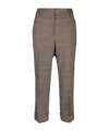 Incotex Plaid-check Tailored Trousers In Gray