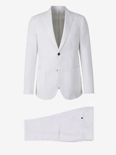 INCOTEX INCOTEX PLAIN LINEN SUIT