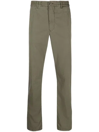 Incotex Plain Loose-fit Trousers In Green
