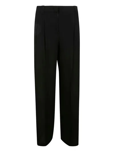 INCOTEX PLEAT-DETAIL TROUSERS