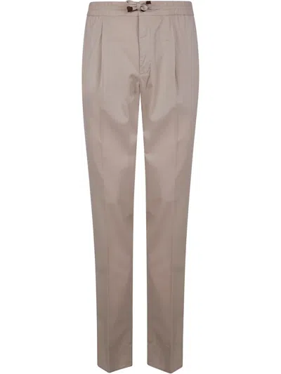 Incotex Pleated Pants In Beige