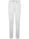 Incotex Tapered Fit Trousers In White