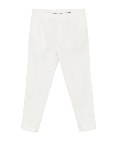 INCOTEX PLEAT-DETAILED TROUSERS