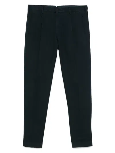 Incotex Pleat-detailed Trousers In Blue