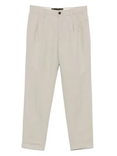 INCOTEX PLEAT-DETAILED TROUSERS