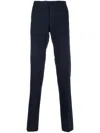 Incotex Trousers With Back Pockets And Belt Loops In Blue