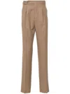 Incotex Pleat Detailing Tailored Trousers In Neutrals