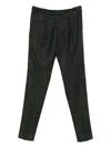 Incotex Pleated Checked Trousers In Gray