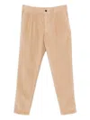 Incotex Pleated Corduroy Trousers In Neutral