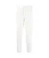 Incotex Tapered Cotton Corduroy Trousers In White