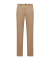 Incotex Tailored Cotton Trousers In Brown