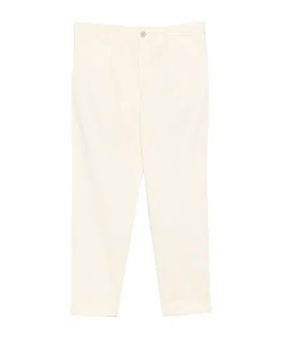 Incotex Pleated Cuffed Pants In White