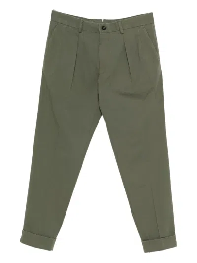 Incotex 1951 Single-pleated Trousers In Green