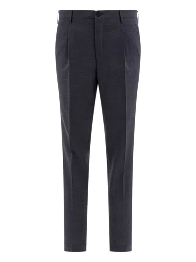 INCOTEX PLEATED-FRONT TAILORED TROUSERS