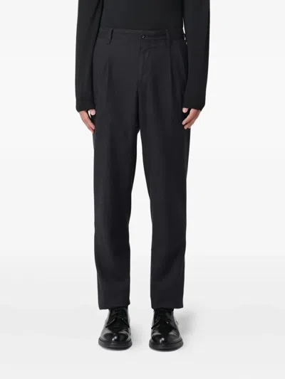 INCOTEX PLEATED-FRONT TROUSERS