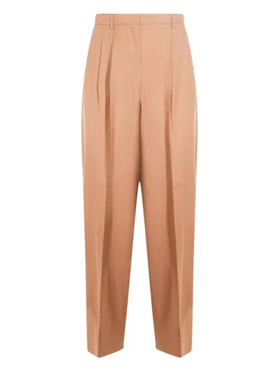 INCOTEX PLEATED-FRONT TROUSERS
