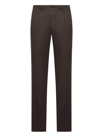 INCOTEX PLEATED-FRONT TROUSERS