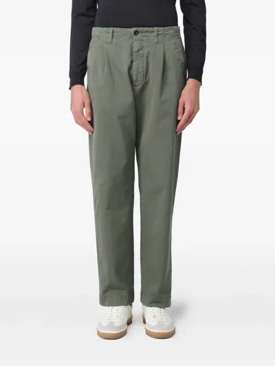 Incotex Pleated-front Trousers In Green