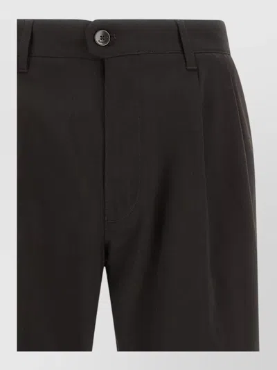 Incotex Pleated Tailored Trousers In Black