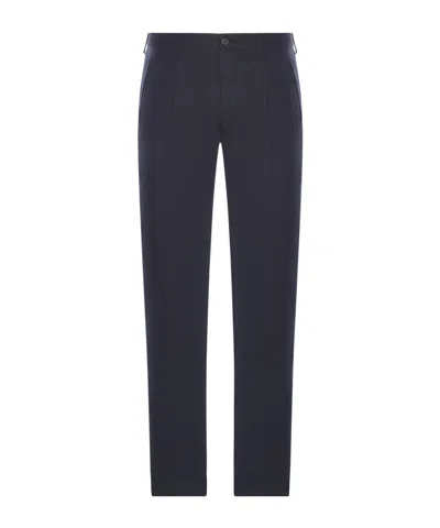 INCOTEX PLEATED CHINO TROUSERS