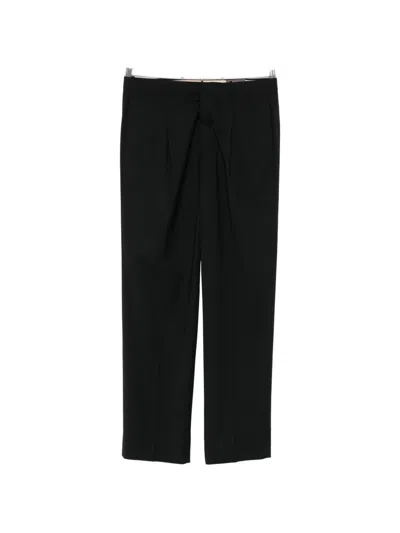 Incotex Black Straight-leg Structured Fabric Trousers
