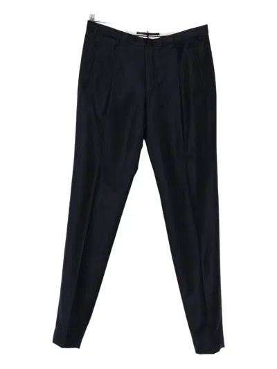 Incotex Pleat-detail Trousers In Blue