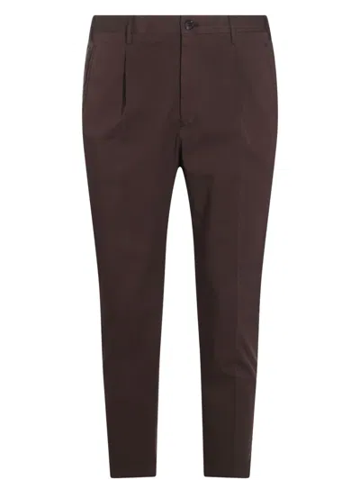 Incotex Pleated Trousers In Braun