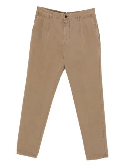 Incotex Pleated Trousers In Brown