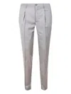 Incotex Pleated Trousers In Gray