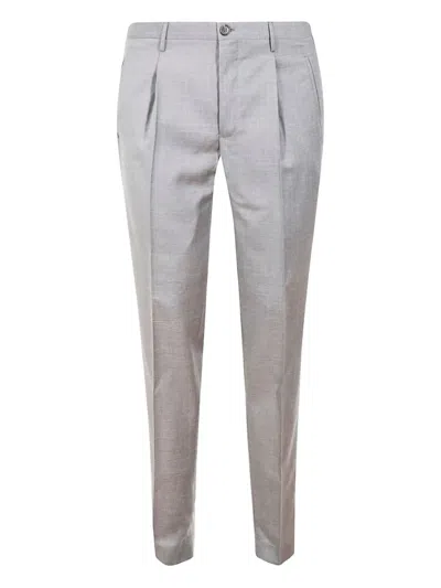 Incotex Pleated Trousers In Gray