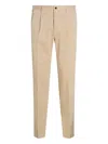 Incotex Pleated Trousers In Neutral