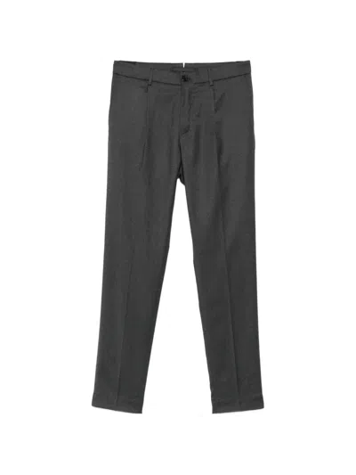 Incotex Pleated Wool Trousers In Gray