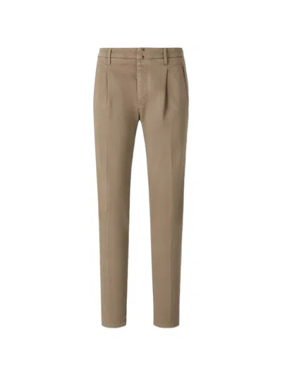 Incotex Pleated-detail Trousers In Brown