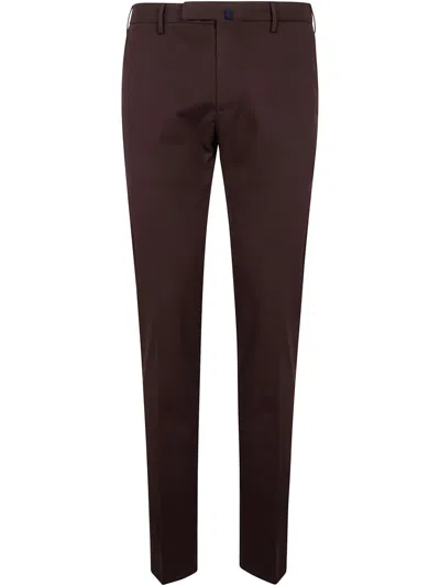 Incotex Pressed-crease Chino Trousers In Brown