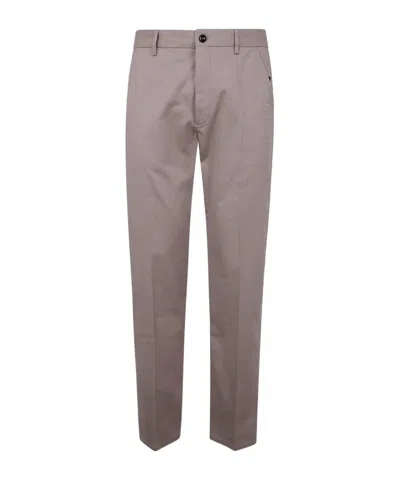 Incotex Pressed-crease Chino Trousers In Beige