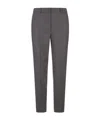 Incotex Grey Stretch Wool Tailored Trousers In Black